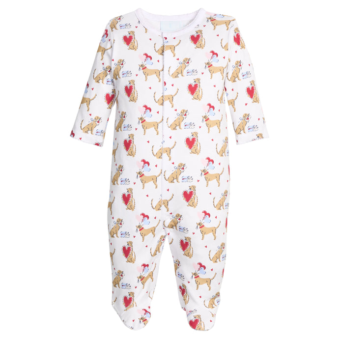 Printed Footie I Woof You