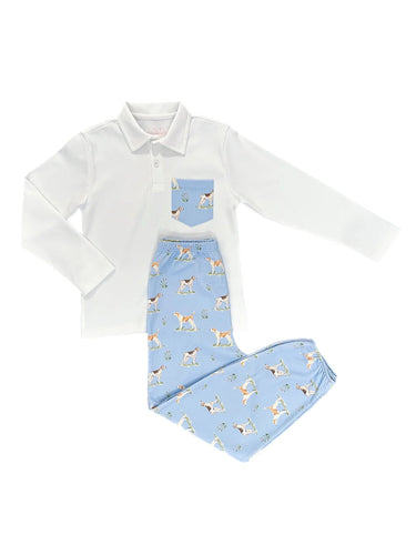 Carter Pant Set, Puppy Dog Tails