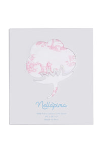 Pink Toile Baby Crib Sheet