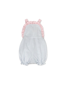 Margaux Bubble Boston Blue Seersucker, Party Pink Seersucker 12m