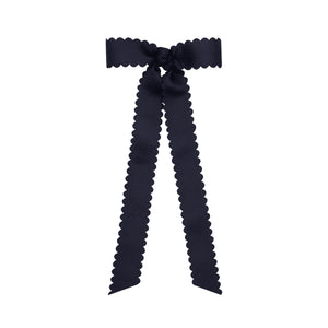 Mini Scallop Trim Longtail Bow