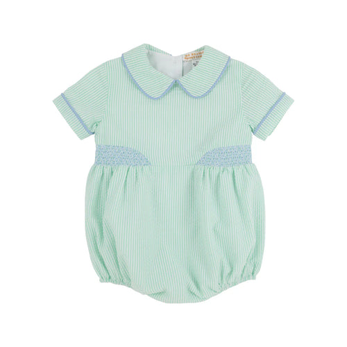 Brentley Bubble
Grace Bay Green Seersucker with Worth Avenue White and Beale Street Blue