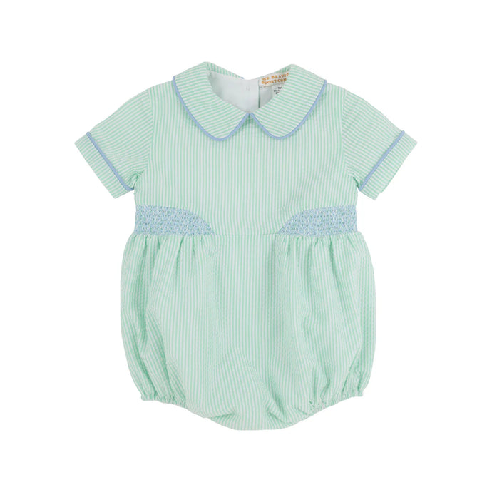 Brentley Bubble
Grace Bay Green Seersucker with Worth Avenue White and Beale Street Blue