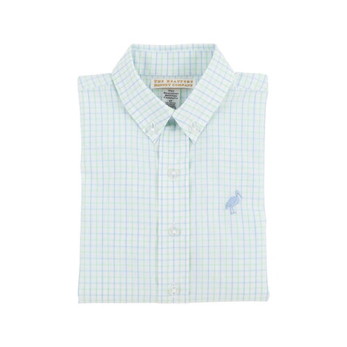 Dean’s List Dress Shirt
Sea Island Seafoam and Beale Street Blue Windowpane