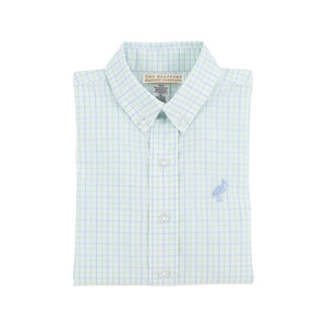Dean’s List Dress Shirt
Sea Island Seafoam and Beale Street Blue Windowpane