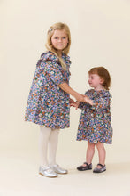 Everly Dress - True Blue Sketched Floral