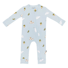 Zippered Romper in Ice Rabbit