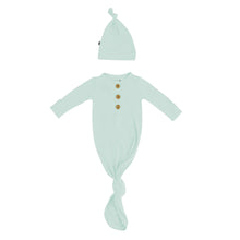 Knotted Gown Hat Set, Sage