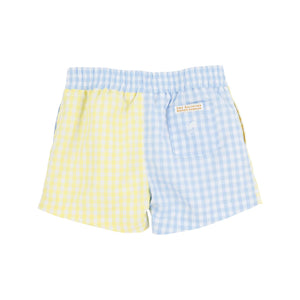 Sheffield Shorts
Buckhead Blue Gingham and Lake Worth Yellow Gingham with Worth Avenue White Stork