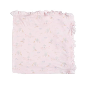 pink serene safari modal baby blanket