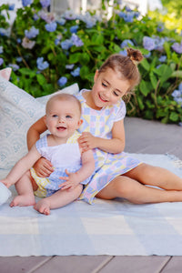 Branham Bubble
Buckhead Blue Gingham and Lake Worth Yellow Gingham with Worth Avenue White