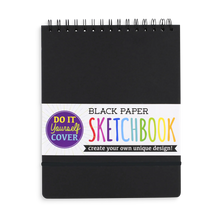 Large, Black DIY Cover Sketchbook