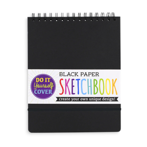 Large, Black DIY Cover Sketchbook