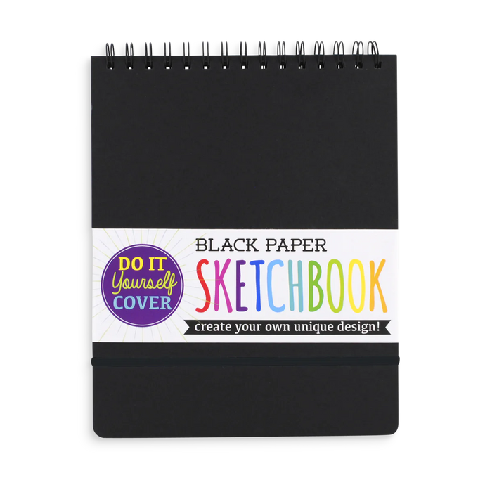 Large, Black DIY Cover Sketchbook