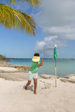 Sheffield Shorts Gibson Island Green & Lake Worth Yellow Sewanee Seersucker with Gibson Island Green Stork