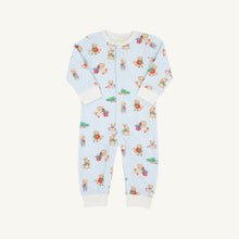Paxton Playsuit Christmastime Cuties (Blue) with Palmetto Pearl