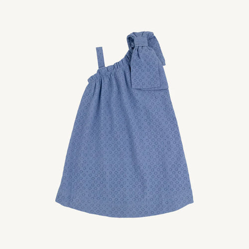 Maebelle Bow Dress Park City Periwinkle Eyelet