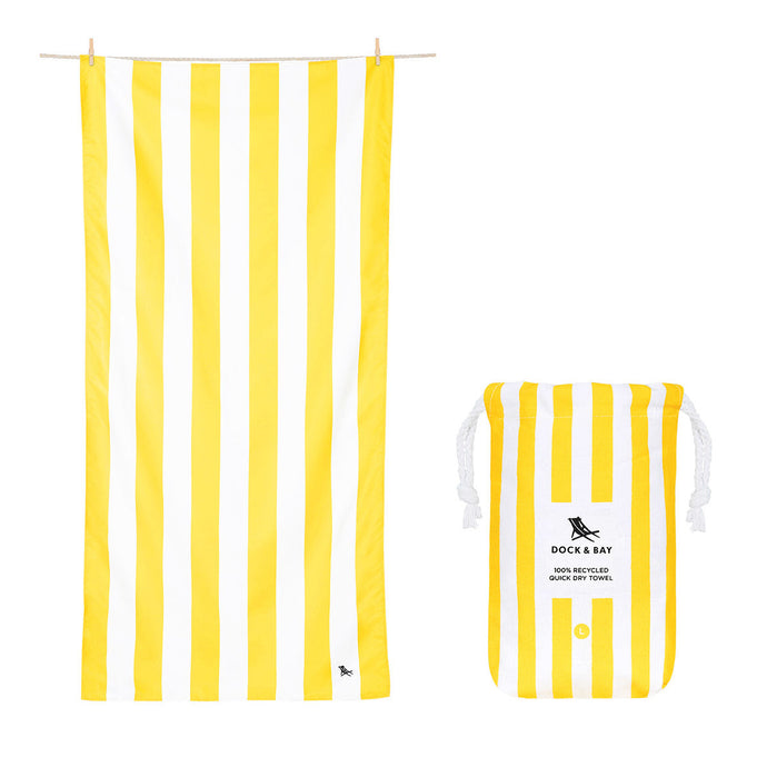 Dock & Bay Quick Dry Towels -Boracay Yellow
