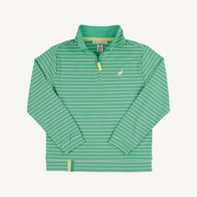 Prepletic™ Hayword Half Zip Gibson Island Green Stripe