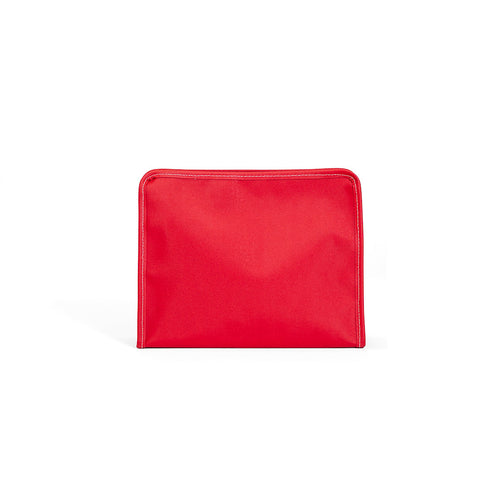 ROADIE MEDIUM ZIP POUCH - COATED CANVAS RED