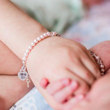 Lil Sis (Pink) - Sterling Silver Little Sister Bracelet