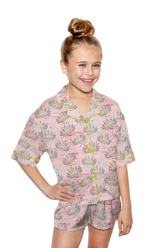 Silky Crown Jewels (Short Sleeve w/ Shorts)