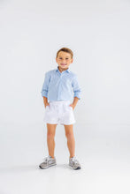 Dean's List Dress Shirt Barrington Blue Tally Ticking Stripe