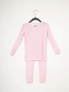 Pajama Set 2 Piece - Pink Gingham