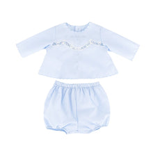 Baby's First Shirt & Bloomers - Blue
