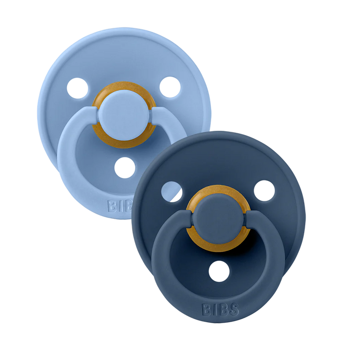 BIBS Pacifier 2 PK Sky Blue/Steel Blue