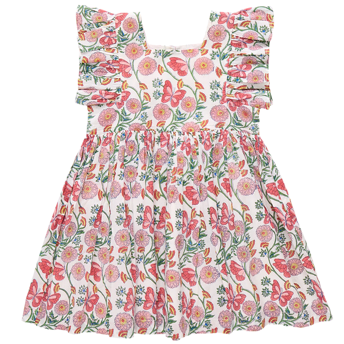 Girls Elsie Dress - Butterfly Vines
