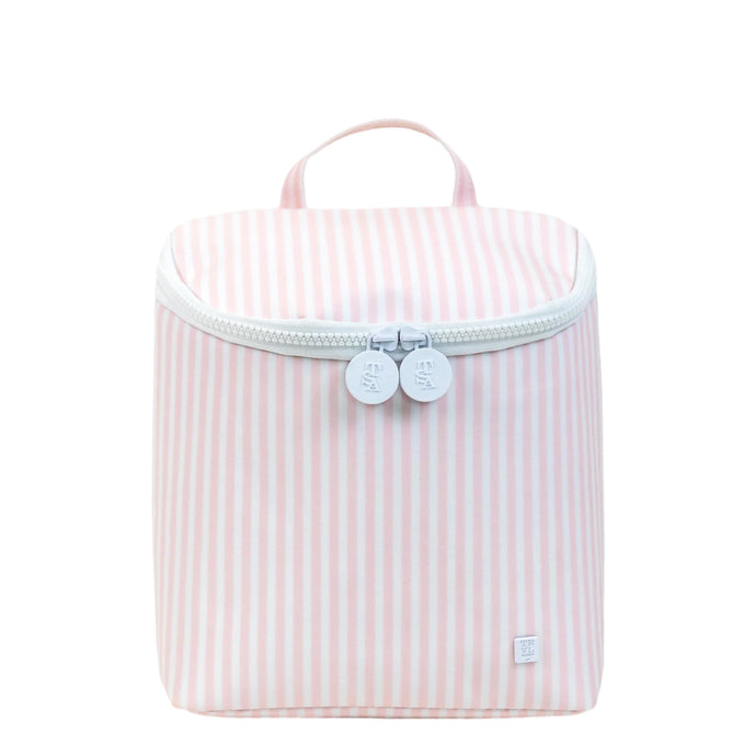 TAKE AWAY INSULATED LUNCH BAG - PIMLICO STRIPE PINK