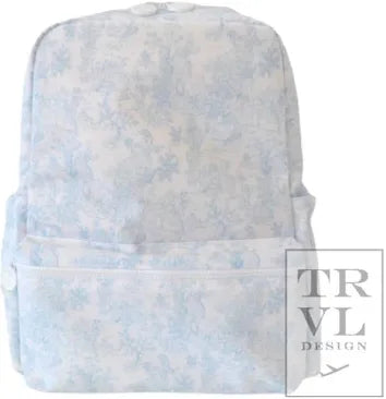 Backpacker Backpack - Blue Bunny Toile
