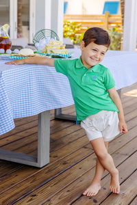 PRIM AND PROPER
POLO SS-PIMA, Kiawah Kelly
Green/Barbados Blue