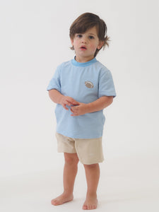 Powder Blue Stripe Tailgate T-shirt