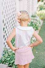 Pink Trim Sleeveless Top