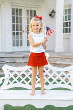 Red Trim Sleeveless Top