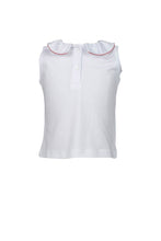 Red Trim Sleeveless Top