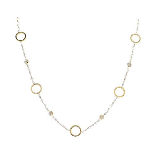 18K Gold Plated O-Shaped Chain Necklace with