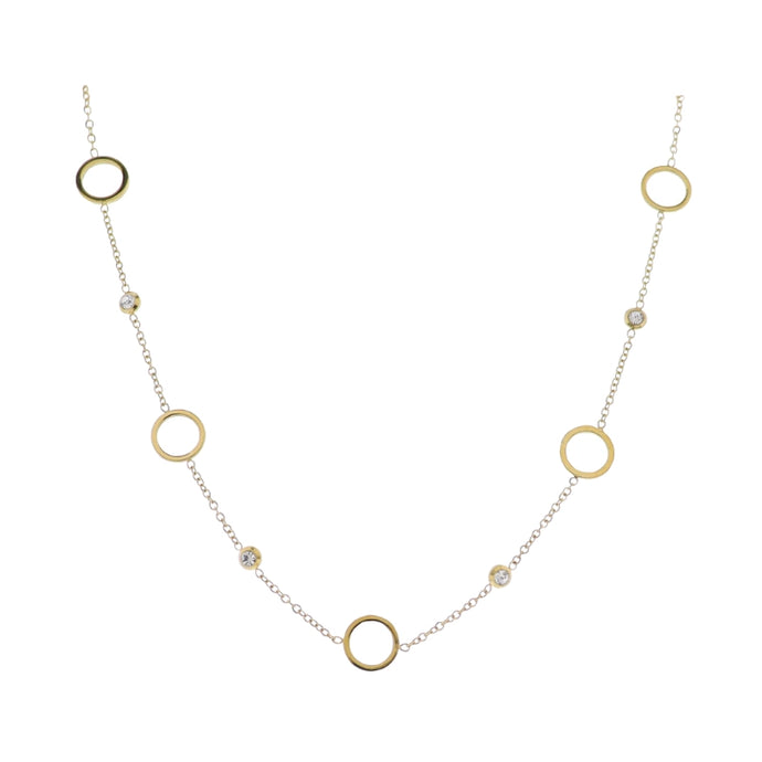18K Gold Plated O-Shaped Chain Necklace with