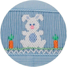 BUNNIES BOY´S - Lt.blue microcheck boy's bubble