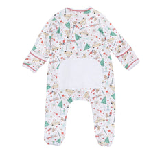 Christmas in the City Print Zip Footie