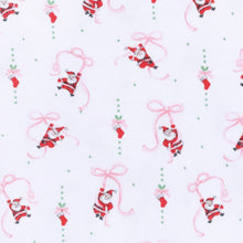 Jolly Ribbons Print Ruffle Zip Footie