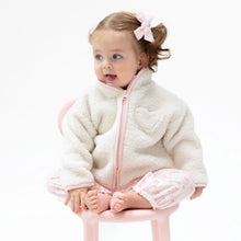 Sherpa Zip Jacket with Pink Lining