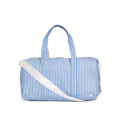 WEEKENDER DUFFEL BAG - PIMLICO STRIPE CHAMBRAY