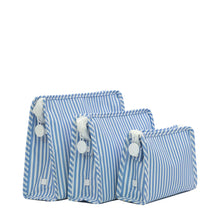 ROADIE LARGE ZIP POUCH - PIMLICO STRIPE CHAMBRAY