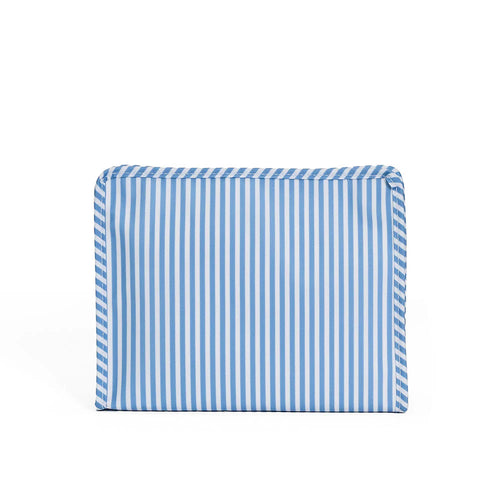 ROADIE LARGE ZIP POUCH - PIMLICO STRIPE CHAMBRAY