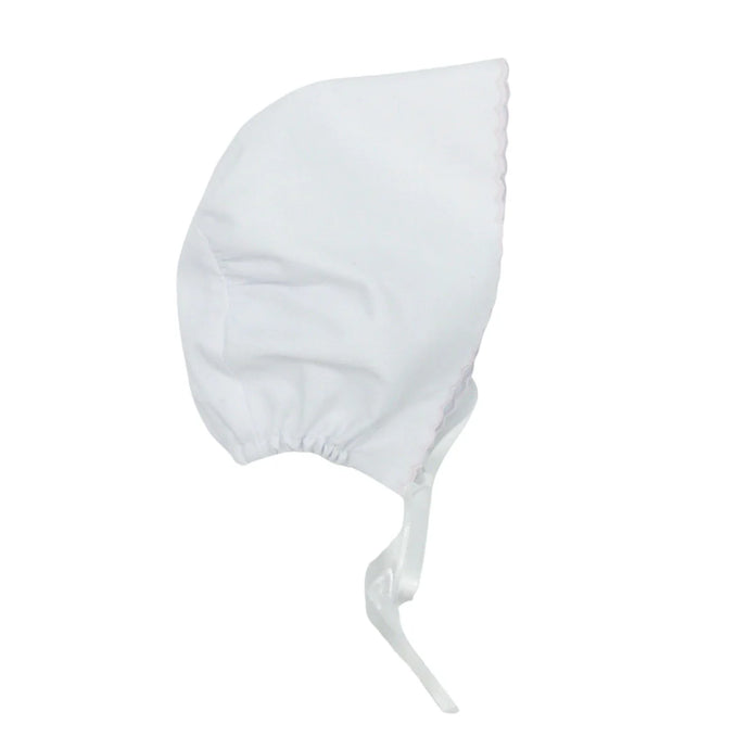Baby Girl Hat, white/pink