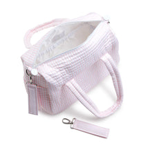Quilted Stroller Bag Pimlico Pink Stripe