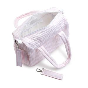 Quilted Stroller Bag Pimlico Pink Stripe